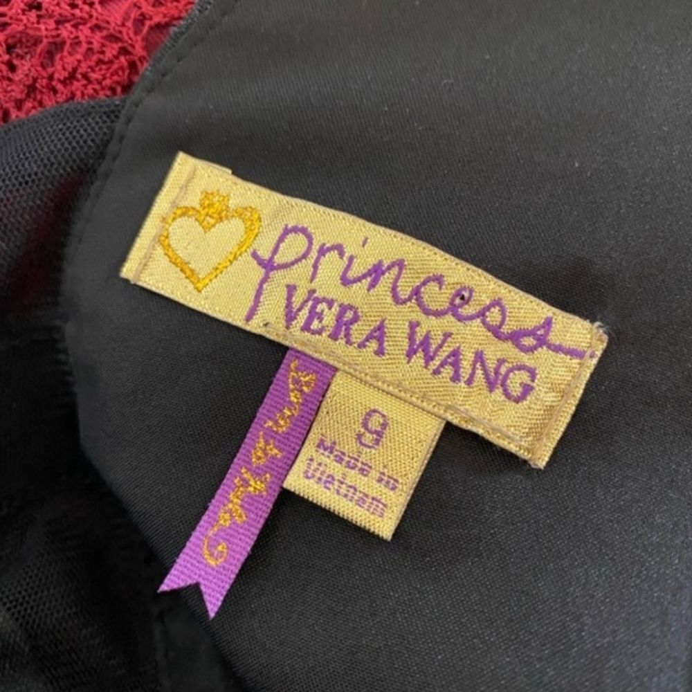 Princess Vera Wang black textured fit and flare mini dress Size 9 - Picture 4 of 4
